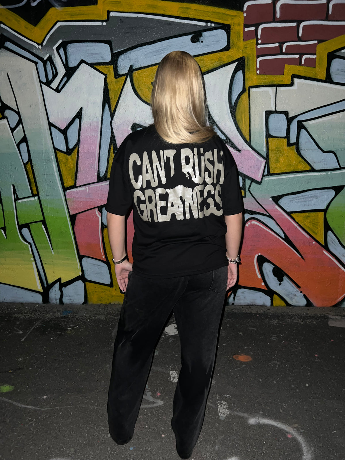 Brevion “Can’t Rush Greatness” Tee — Black