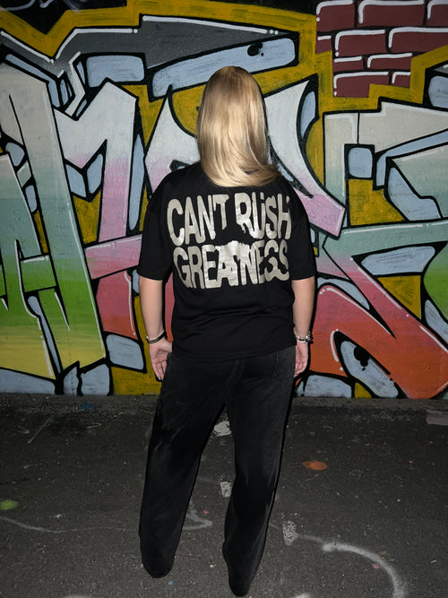 Brevion “Can’t Rush Greatness” Tee — Black